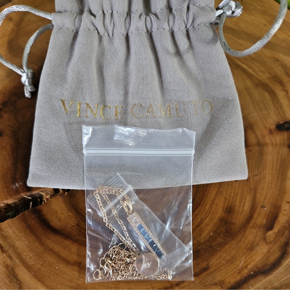 Vince‎ Camuto Blue Ombré Necklace W/Pouch